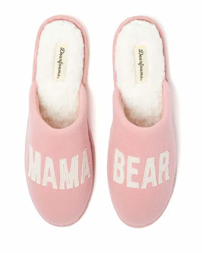 Dearfoams Women's Carley Mama Bear Mom Scuff Slipper In Pink