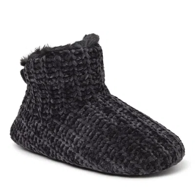 Dearfoams Women's Chenille Bootie In Black