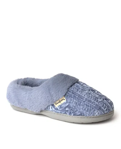 Dearfoams Women's Claire Marled Chenille Knit Clog In Stonewash