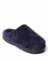 Dearfoams Women's Darcy Quilted Cuff Velour Clog House Slipper In Blue
