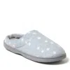 Dearfoams Darcy Quilted Cuff Velour Clog Slipper