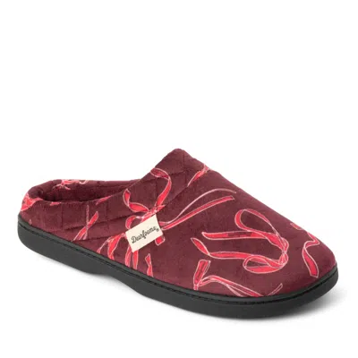 Dearfoams Women's Darcy Velour Clog In Red