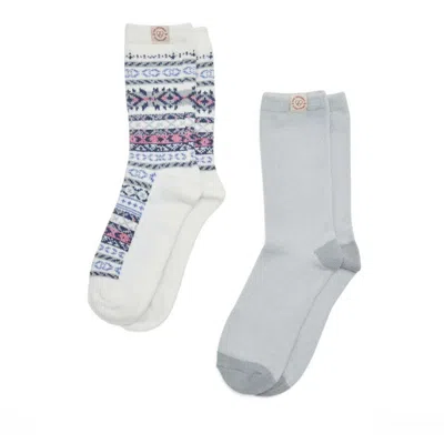 Dearfoams Women's  Ladies Fairaisle Crew Socks In Multi