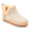 Dearfoams Felted And Plaid Boot Slipper In Brown