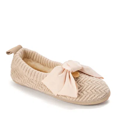 Dearfoams Women's Fireside By  Bestie Ballet In Neutral