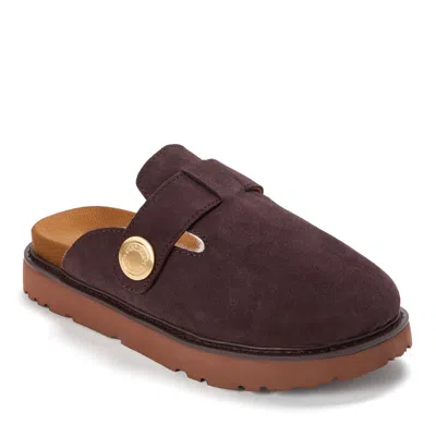 Dearfoams Women's Fireside By  Coin Mule - Water Resistant In Brown