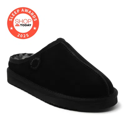 Dearfoams Women's Fireside By  Greta Genuine Shearling Clog In Black