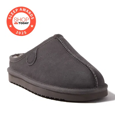 Dearfoams Women's Fireside By  Greta Genuine Shearling Clog In Gray