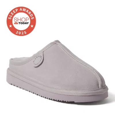Dearfoams Women's Fireside By  Greta Genuine Shearling Clog In Purple
