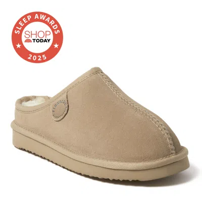 Dearfoams Women's Fireside By  Greta Genuine Shearling Clog In Neutral