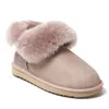 Dearfoams Fireside Perth Genuine Shearling Foldover Boot In Neutral
