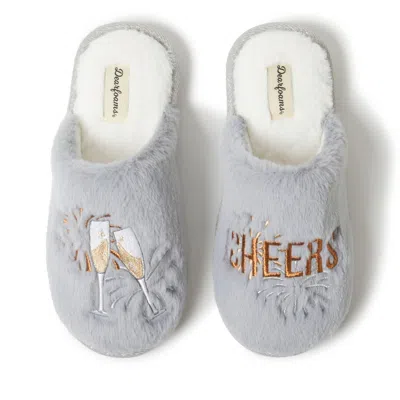 Dearfoams Women's Fluffy Holiday Celebration Gifting Slipper In Multi
