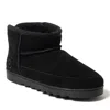 Shop Dearfoams Women's Gretchen Genuine Suede Mini Bootie In Black