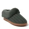 Dearfoams Women's Hannah Festive Knit Clog Slippers In Green