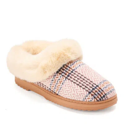 Dearfoams Women's Hannah Festive Knit Clog Slipper In Multi