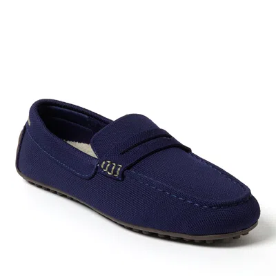 Dearfoams Women's Hazel Sport Knit Driving Loafer In Blue