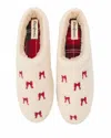 Dearfoams Holiday Novelty Clog Slipper In Red