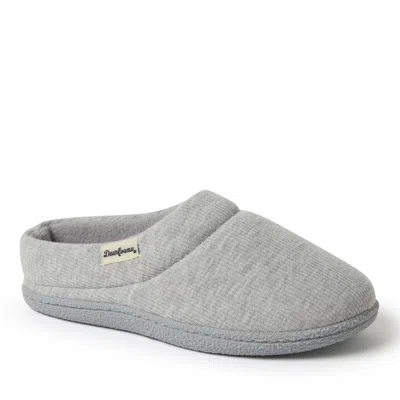 Dearfoams Women's Lacey Rib Knit Clog In Gray
