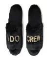 Dearfoams Bride And Bridesmaids Slide Slippers, Online Only In Black