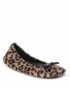 Dearfoams Women's Layla Ballerina With Genuine Suede Outsole In Multi