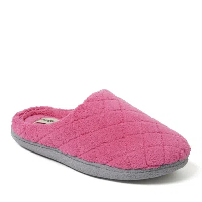 Dearfoams Women's Leslie Quilted Terry Clog In Pink