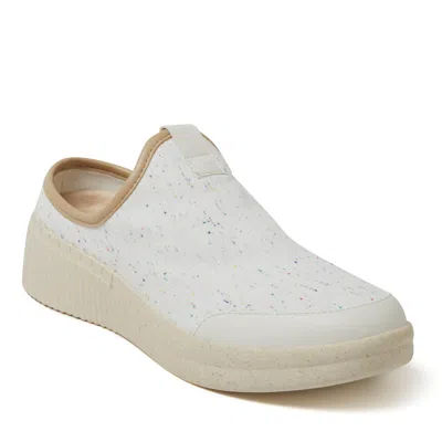 Dearfoams Women's Lila Mule Slip On Sneaker In White