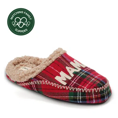 Dearfoams Women's Mama Bear Plaid Clog In Multi