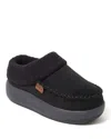 Dearfoams Women's Maple Moccasin Toe Clog House Shoe Slipper In Black