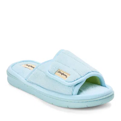 Dearfoams Women's Mickey Terry Slide In Blue