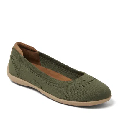 Dearfoams Women's Misty Ballet Flat In Green
