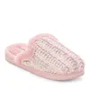 Dearfoams Women's Paris Chenille Shaped Tab Scuff Slipper In Multi