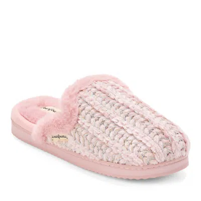 Dearfoams Women's Paris Chenille Shaped Tab Scuff Slipper In Multi