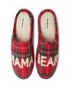 Dearfoams Mama Bear Plaid Clog Slipper In Multi
