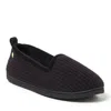 Dearfoams Rachel Marled Chenille Closed Back Slipper In Black