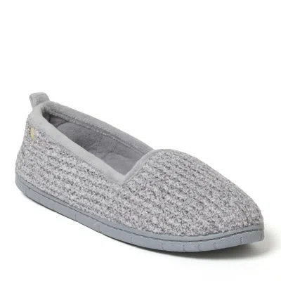 Dearfoams Women's Rachel Marled Chenille Closed Back Slipper In Grey