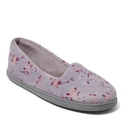 Dearfoams Women's Rebecca Microfiber Velour Closed Back In Purple