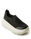 Dearfoams Women's Regrind Crimson Lightweight Slip-on Sneaker In Black