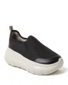 Dearfoams Women's Regrind Crimson Lightweight Slip-on Sneaker In Black
