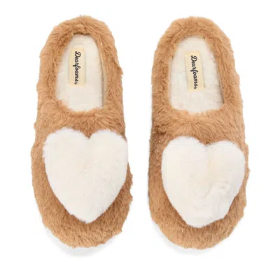 Dearfoams Women's Rosie Furry Icon Clog In Brown