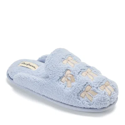 Dearfoams Teddy Slipper In Blue