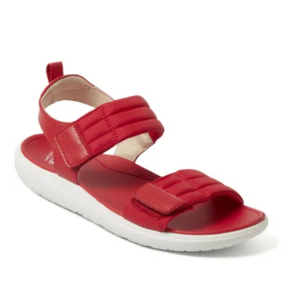 Dearfoams Women's Thea Quarter Strap Sandal In Red