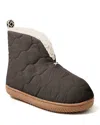 Dearfoams Women's Warm Up Bootie House Shoe Boot Slipper In Gray