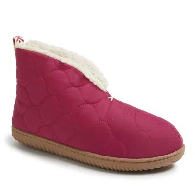 Dearfoams Women's Warm Up Bootie In Red