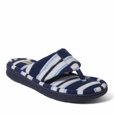 Dearfoams Women's Wrenley Terry Thong In Blue