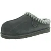 Dearfoams Womens Faux Fur Suede Slide Slippers