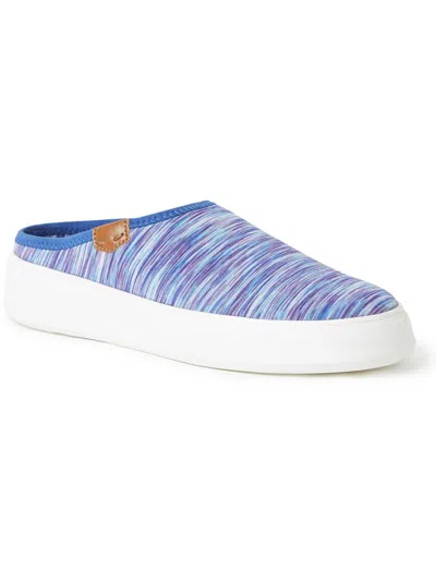 Dearfoams Womens Heatherd Slip On Clogs In Blue