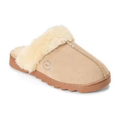 Dearfoams Womens Memory Foam Slip-on Slippers In Brown