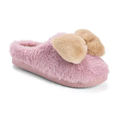 Dearfoams Womens Memory Foam Slip-on Slippers In Pink