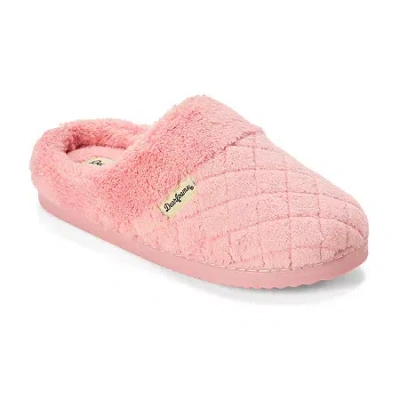 Dearfoams Womens Memory Foam Slip-on Slippers In Pink