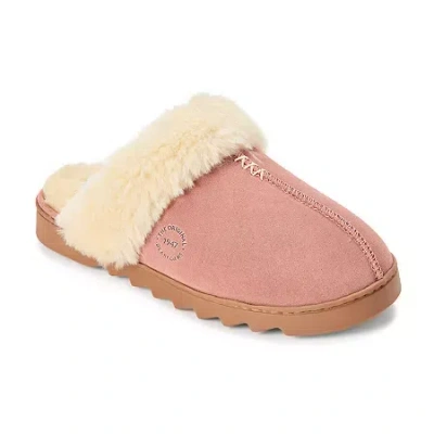 Dearfoams Womens Memory Foam Slip-on Slippers In Pink